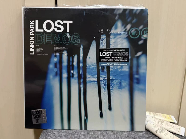 Linkin Park – Lost Demos – RSD Translucent Sea Blue Vinyl LP front cover