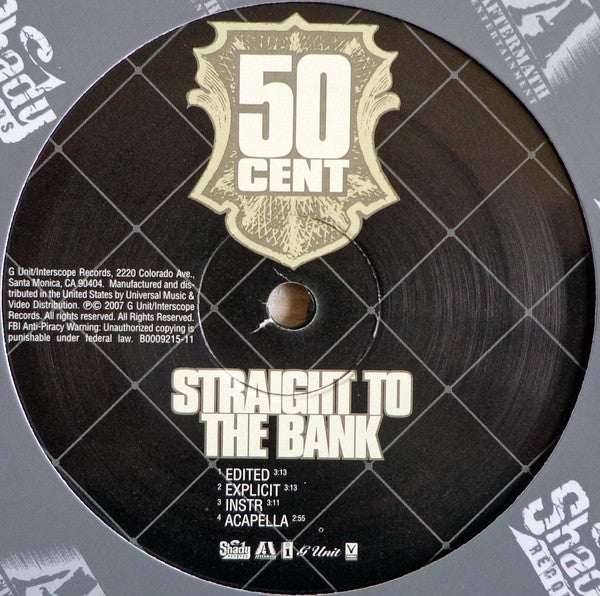 50 Cent : Straight To The Bank (12")