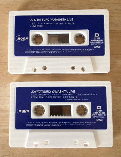 Tatsuro Yamashita : Joy -Tatsuro Yamashita Live (2xCass, Album)