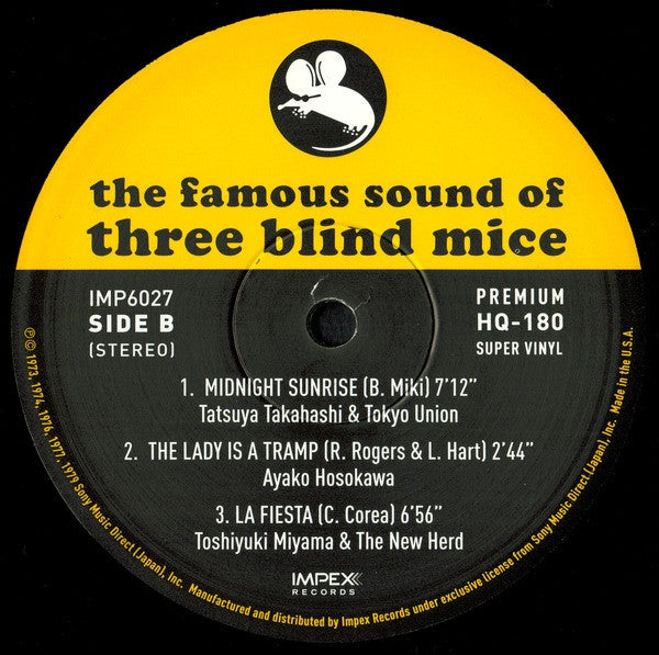 Various : The Famous Sound Of Three Blind Mice Vol. 1 (2xLP, Comp, Ltd, Num, RE, 180)