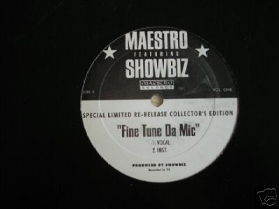 Maestro* Featuring Showbiz : Fine Tune Da Mic / Bring It On (12", Ltd)