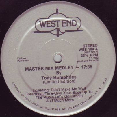 Various : Master Mix Medley By Tony Humphries (12", Ltd, Mixed)