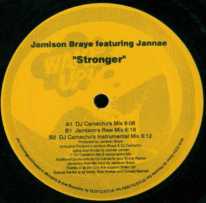 Jamison Braye Featuring Jannae* : Stronger (12")