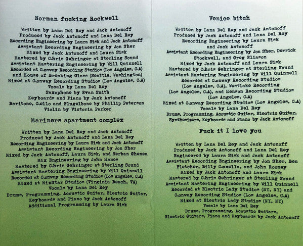 Lana Del Rey : Norman Fucking Rockwell! (Cass, Album, Ltd, Cle)