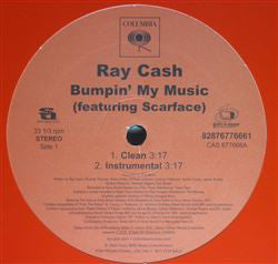 Ray Cash : Bumpin' My Music (12", Single, Promo)