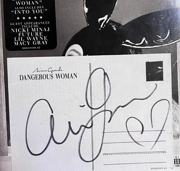 Ariana Grande - Dangerous Woman CD with Signed Postcard Insert