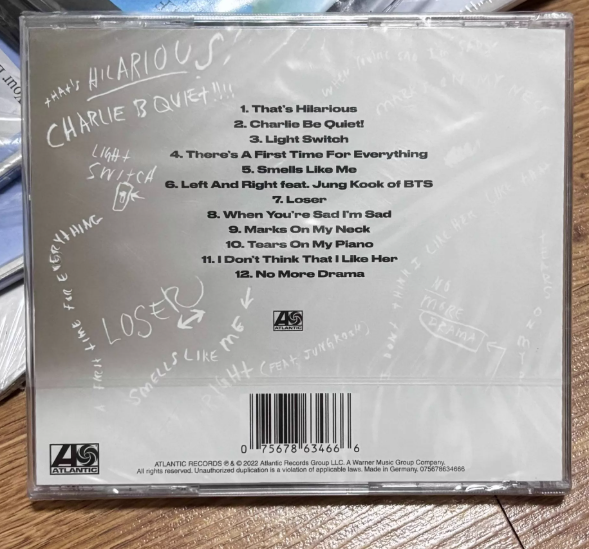 Charlie Puth – CHARLIE UK Exclusive Hand-Signed Art Card CD