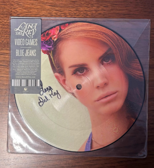 Lana Del Rey Video Games Signed Picture Disc 7" Vinyl Limited Edition NM/NM