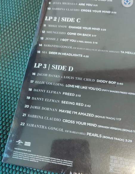 Fifty Shades Freed – Original Motion Picture Soundtrack 2LP