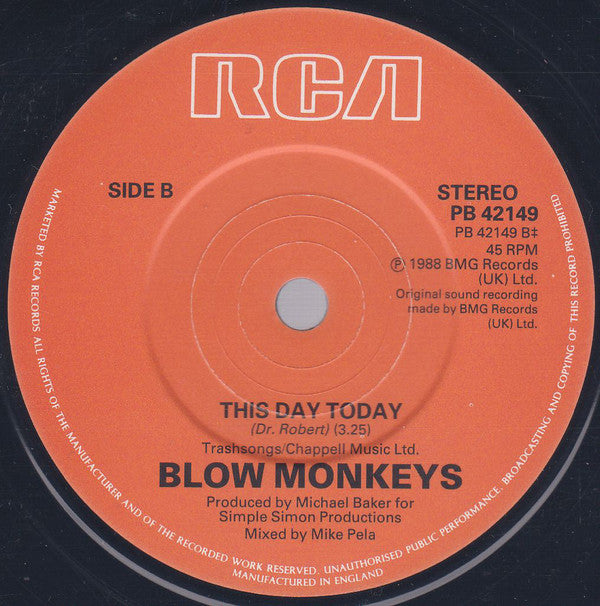 The Blow Monkeys : This Is Your Life (7")