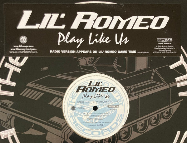 Lil' Romeo : Play Like Us (12", Promo)