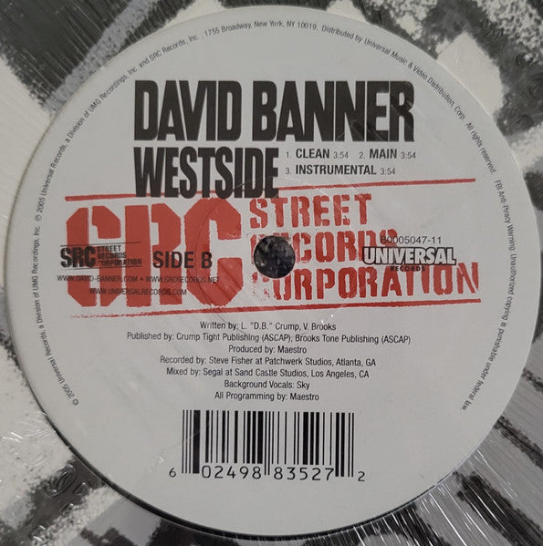David Banner : Play / Westside (12")