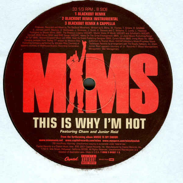 Mims : This Is Why I'm Hot (12", Single)