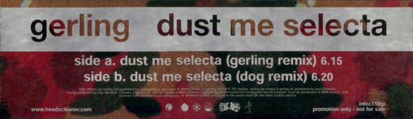 Gerling : Dust Me Selecta (12", Promo)
