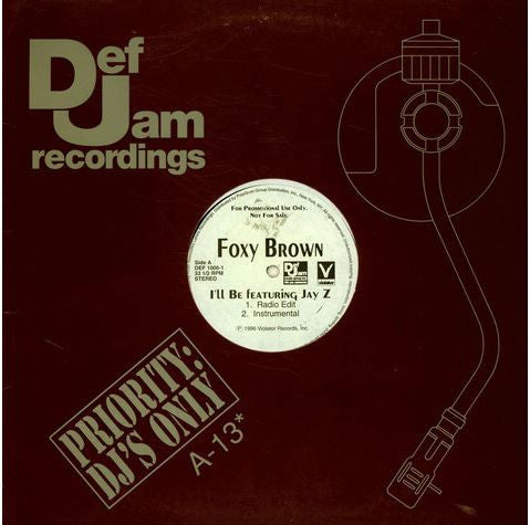 Foxy Brown : I'll Be (12", Promo)