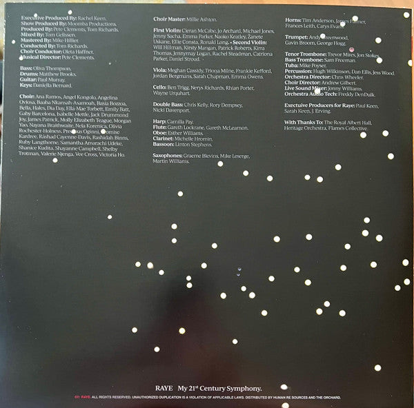 Raye (3) : My 21st Century Symphony (Live At The Royal Albert Hall) (2xLP, Album, Ltd, Cle)