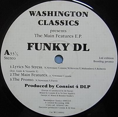 Funky DL : The Main Features EP (12", Ltd, Promo)