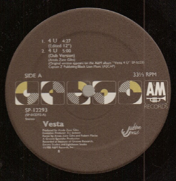 Vesta* : 4 U (12", Single)
