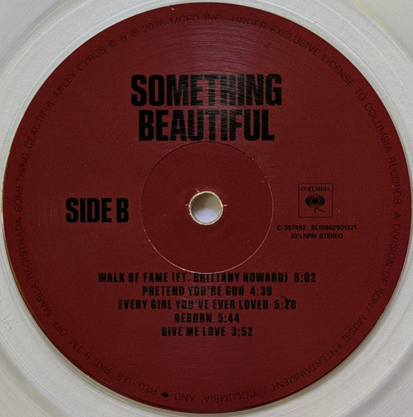 Miley Cyrus : Something Beautiful (LP, Album, Ltd, Cle)
