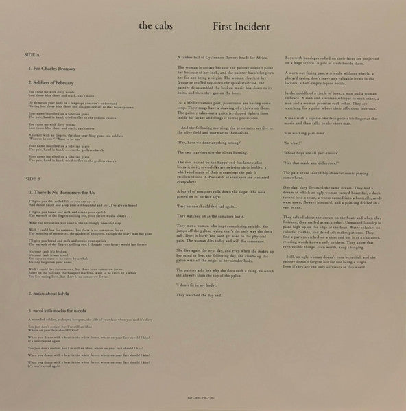 The Cabs : 一番はじめの出来事 (12", Ltd)