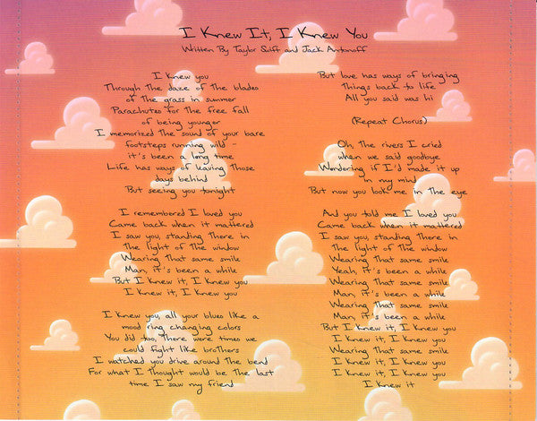 Taylor Swift : I Knew It, I Knew You (Acoustic Version) (CD, Single)