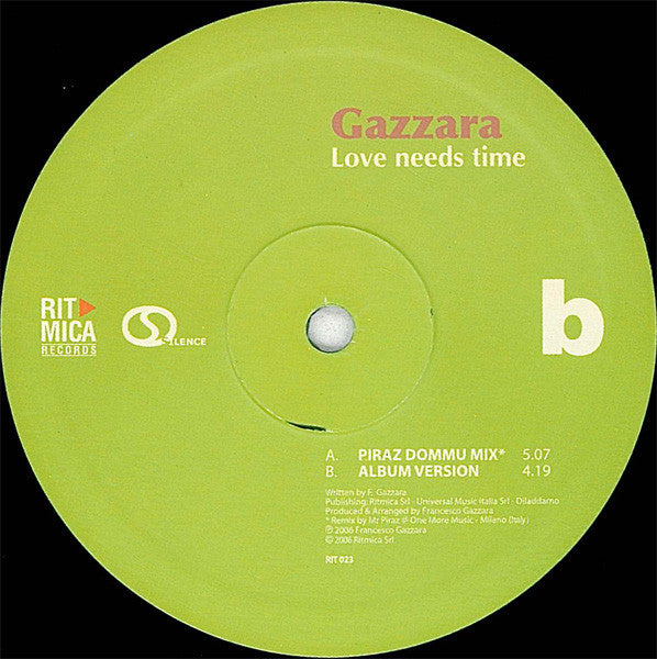 Gazzara : Love Needs Time (12")