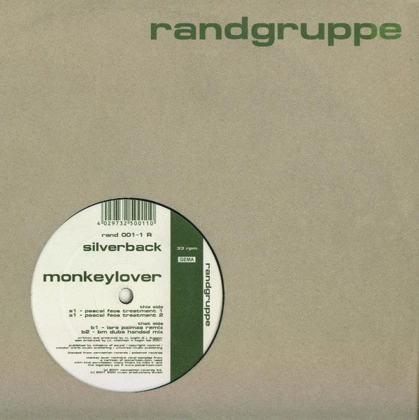 Silverback : Monkey Lover (Remixe) (12")