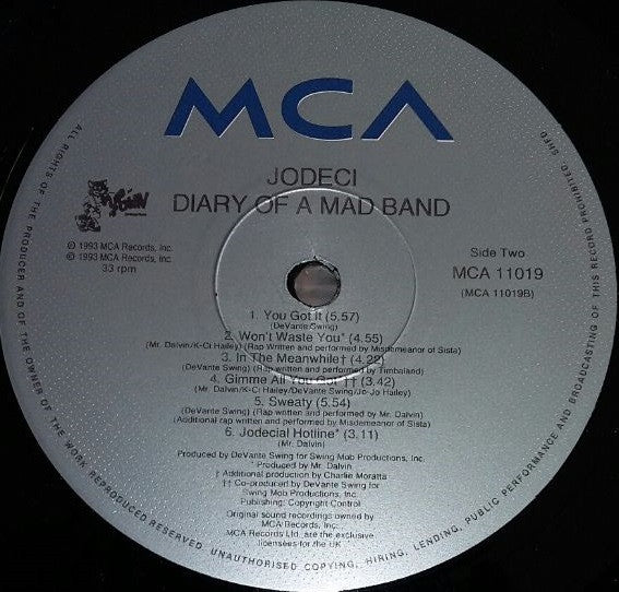 Jodeci : Diary Of A Mad Band (LP, Album)