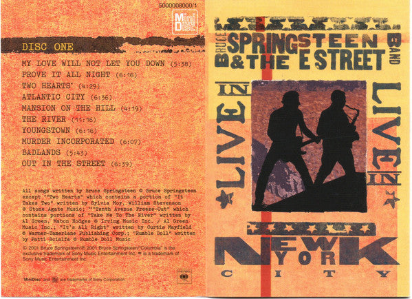 Bruce Springsteen & The E-Street Band : Live In New York City (2xMD, Album)