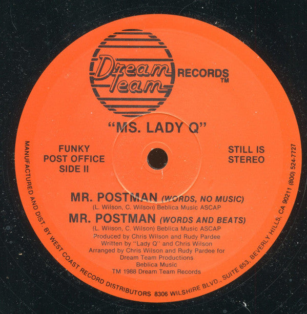 Ms. Lady Q* : Mr. Postman (12")