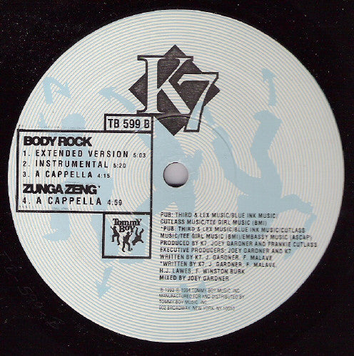 K7 – Zunga Zeng – 12-inch Vinyl – release reference 4