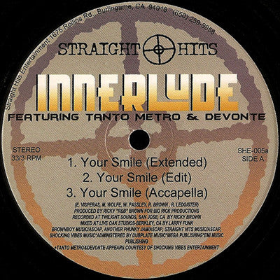 Innerlude – Your Smile / Do You Wanna Dance – edition reference image