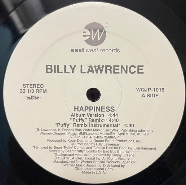 Billy Lawrence – Happiness – edition reference image