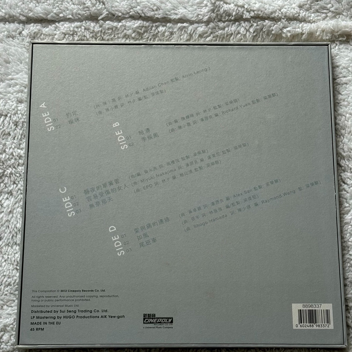 王菲 – 精選 45 RPM European Pressing 2LP