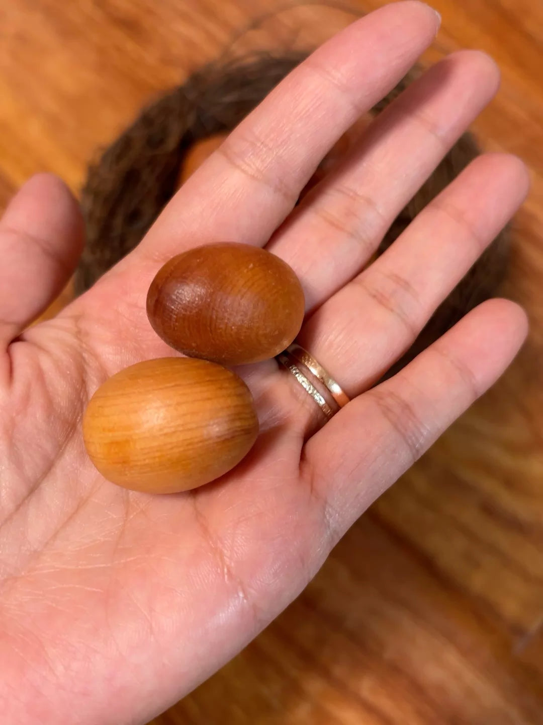 Wooden Bird Nest Sculpture 3