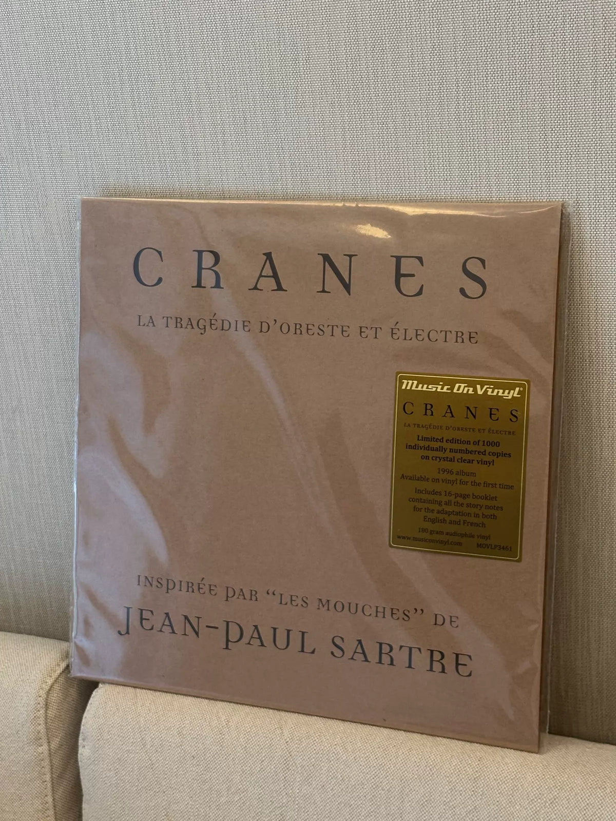 Cranes – La Tragédie D’Oreste Et Électre – Numbered Clear Vinyl (LP)