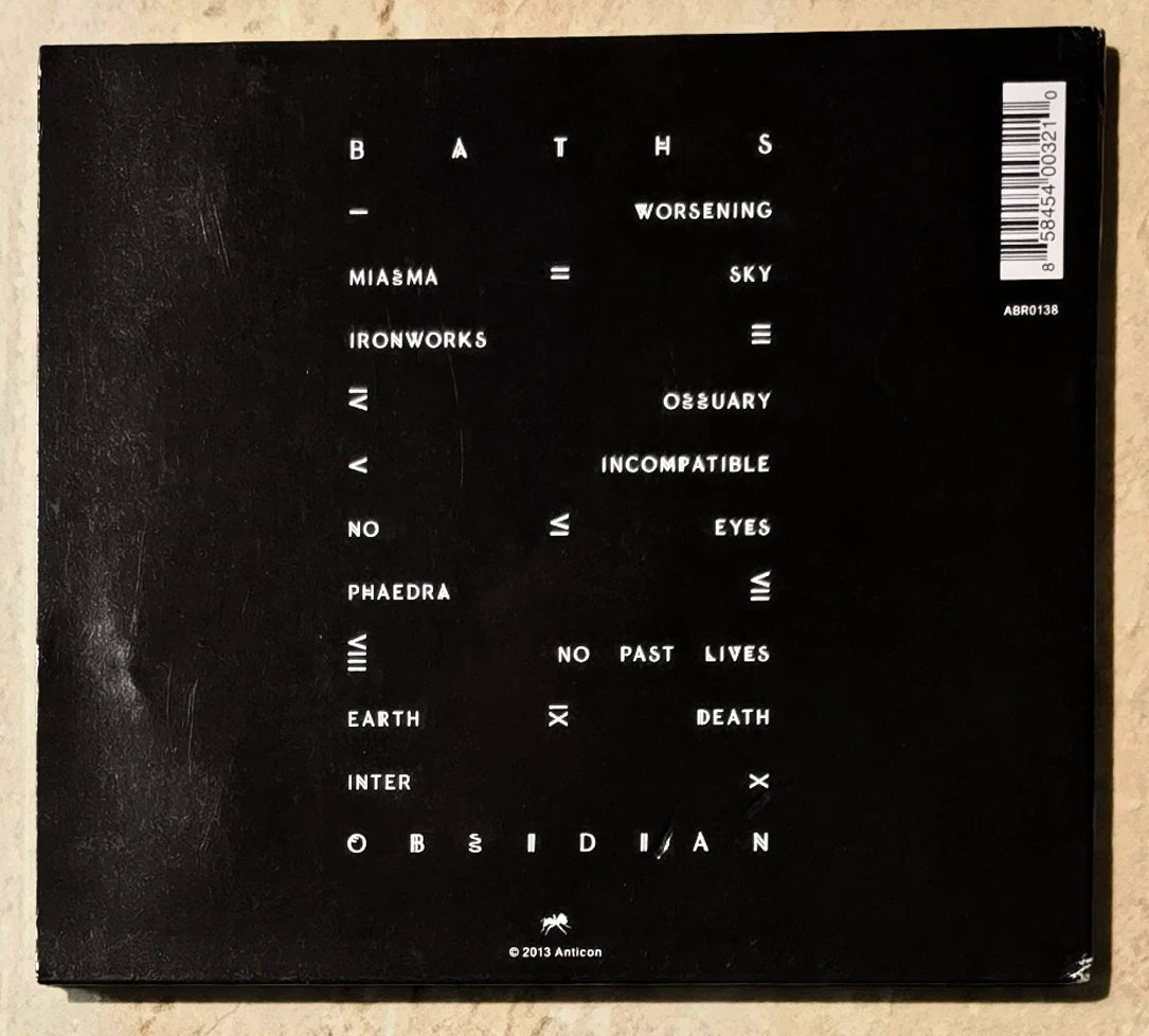 Baths – Obsidian – European CD