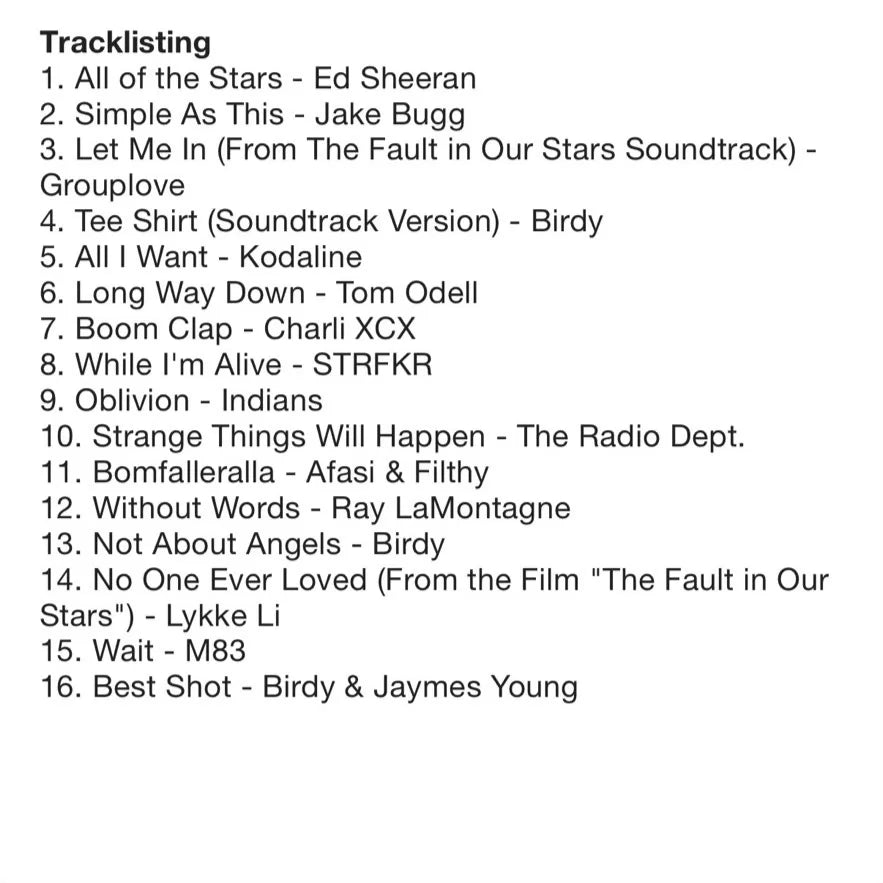 Various Artists – The Fault in Our Stars Soundtrack – Blue Mist Vinyl (2LP) — photo 2