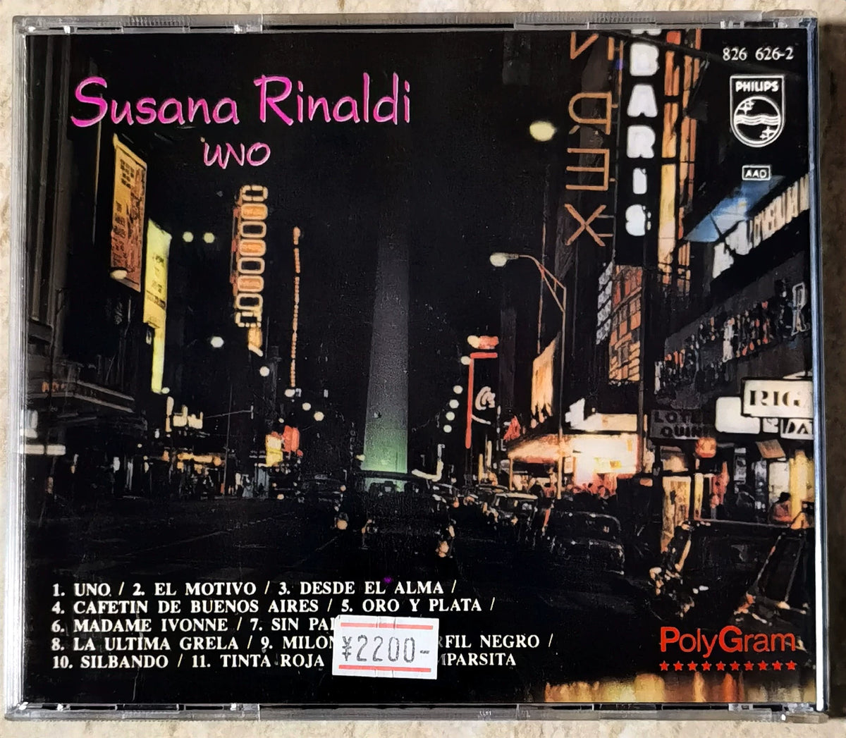 Susana Rinaldi – Uno – Argentine CD
