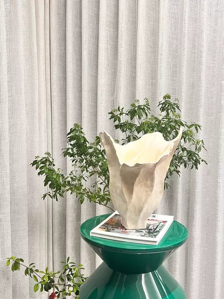 Jingdezhen — One-Off Sculptural Petal-Rim Vase