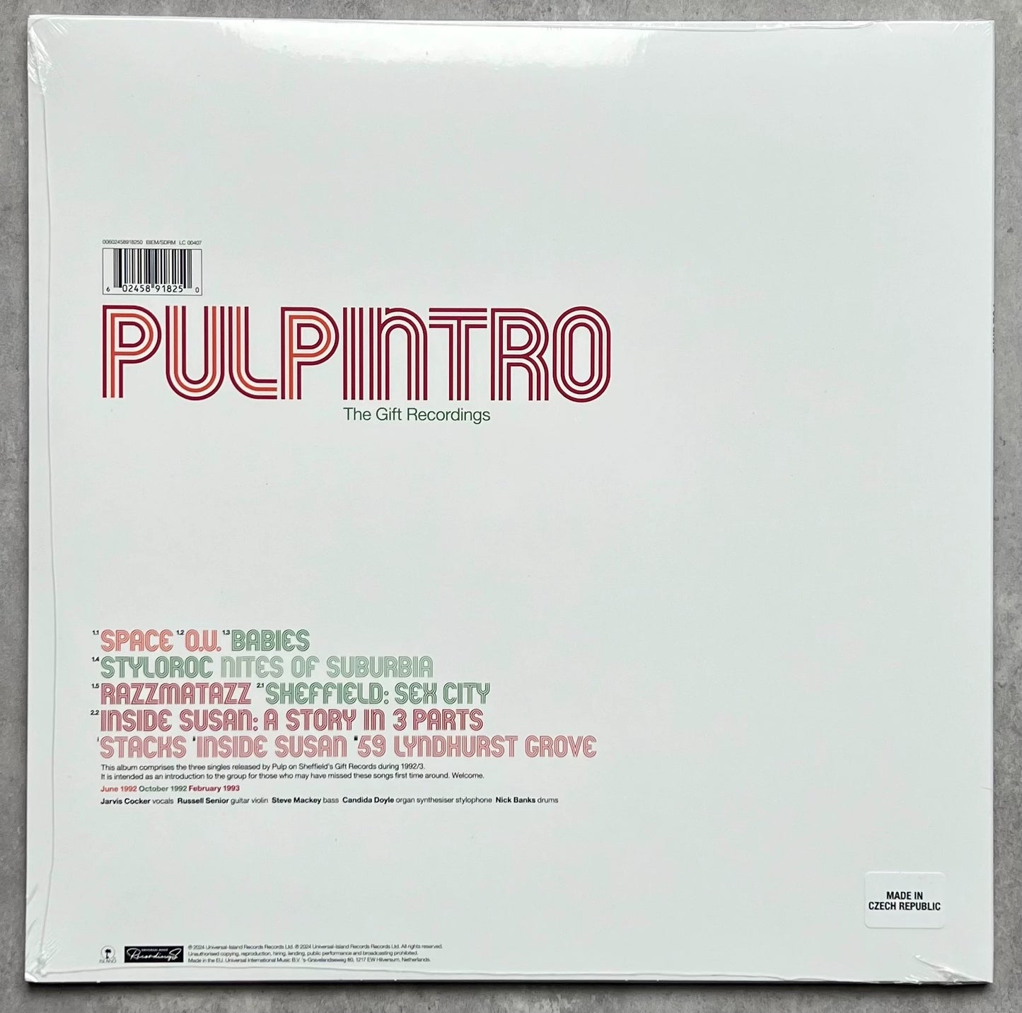 Pulp – Intro: The Gift Recordings – RSD Vinyl (LP)