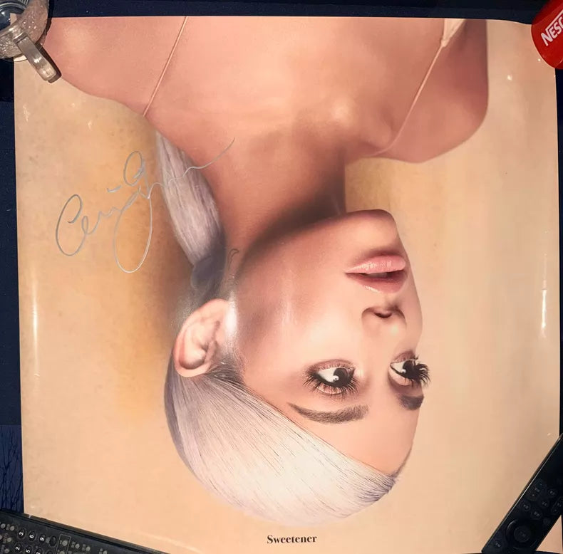 Ariana Grande – Sweetener Silver Signed Poster