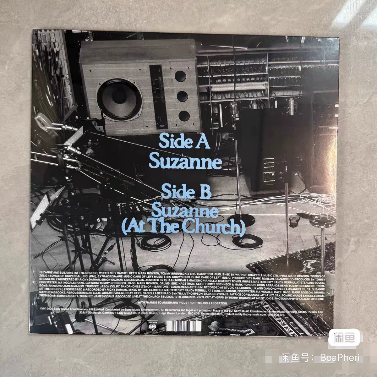 Mark Ronson & RAYE – Suzanne – RSD Blue 12-inch, Sealed – detail 2