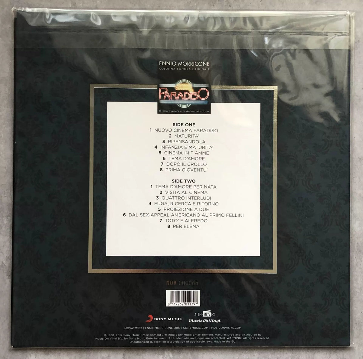 Ennio Morricone – Cinema Paradiso – Numbered Pink Vinyl (LP)