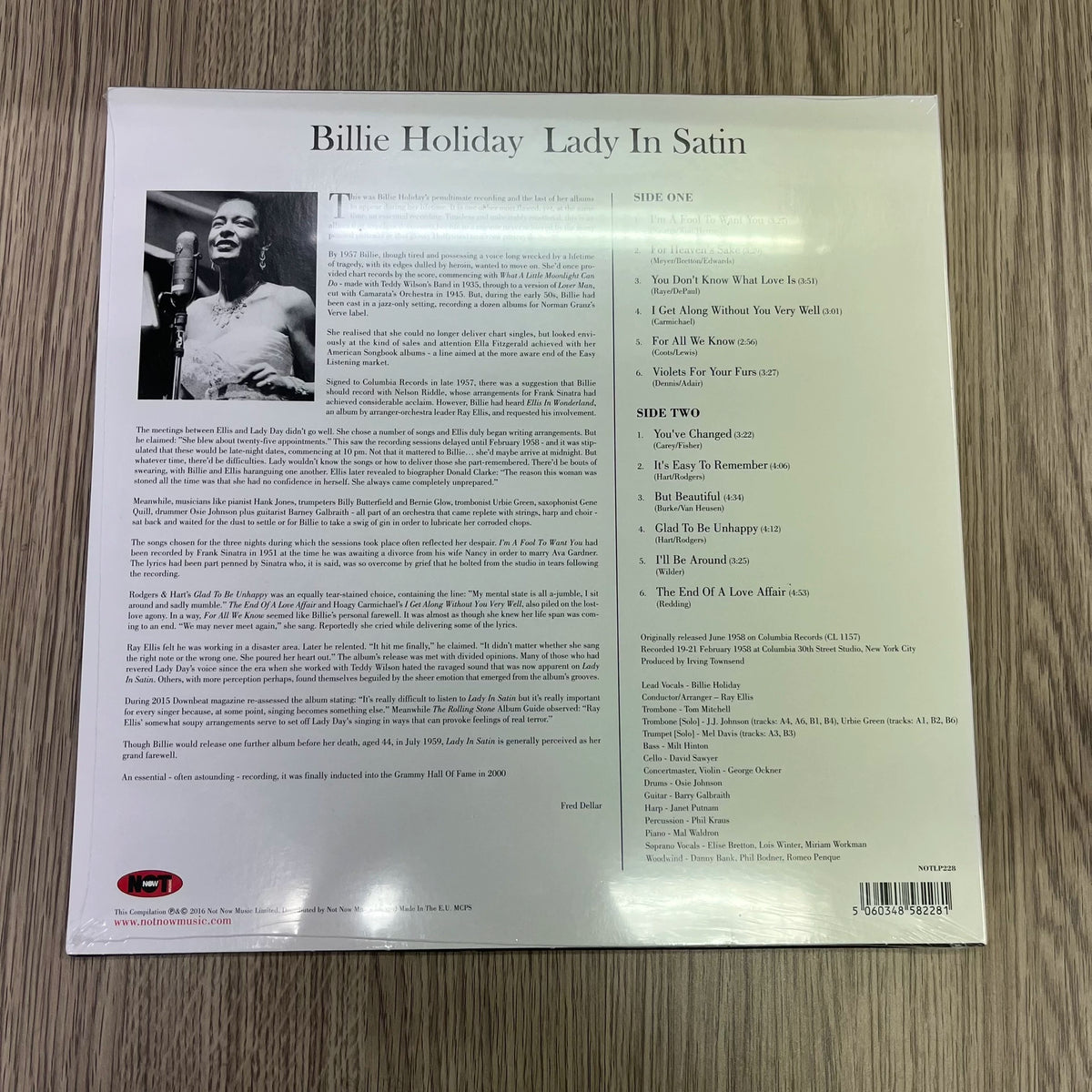 Billie Holiday – Lady in Satin, Clear Vinyl (LP) – photo 2