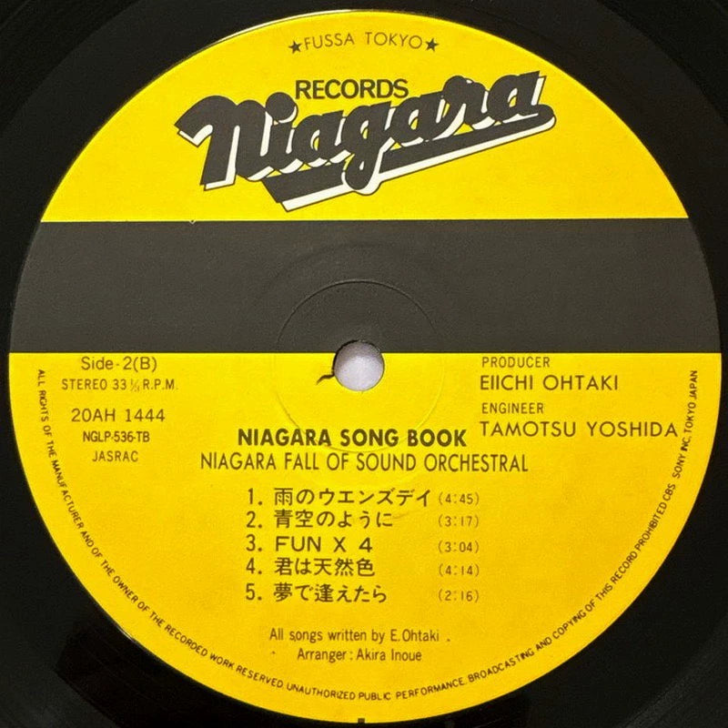 Eiichi Ohtaki – Niagara Song Book (1982 Japan LP, 20AH 1444)