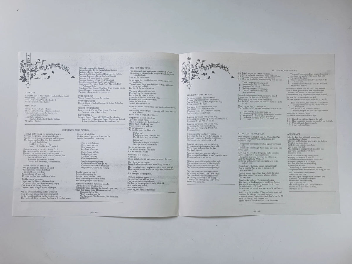 Genesis – Wind & Wuthering; actual item detail