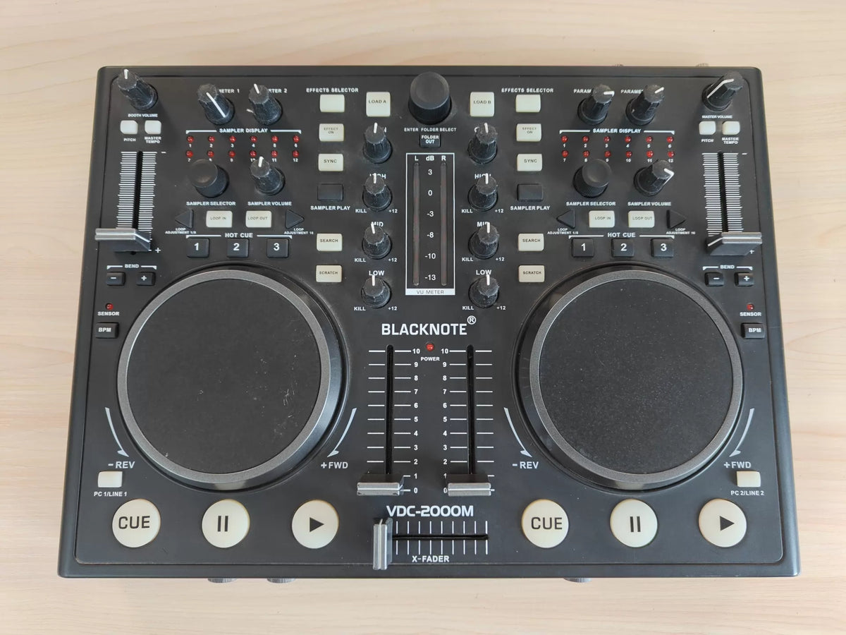 BLACKNOTE VDC-2000M – MIDI DJ Controller – actual item photograph 4
