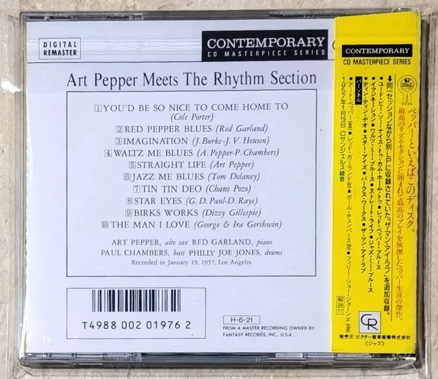 Art Pepper – Meets the Rhythm Section – Japan VDJ-1556 CD