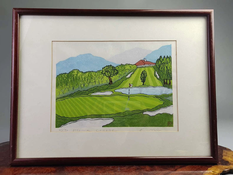 Japanese Rural Landscape – Framed Paper Print